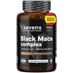 Sevens Nutrition Maca Negra L-Arginina Zinc Vit B6 B12 C 180caps