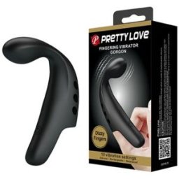 Pretty love Dedal Vibrador Gorgon Negro 1ud