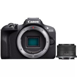 Cámara Mirrorless Canon EOS R100 24.1MP WiFi 18-45mm RF-S Kit Negro