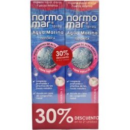 NORMOMAR Spray Agua Mar Isotónica Fuerza Intensa 2x120 ml