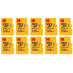 Tarjeta de memoria Kodak Micro SDXC 128GB con adaptador SD pack 10 unidades