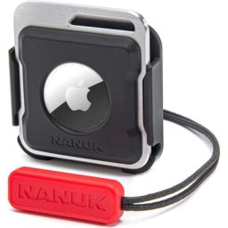 Soporte adhesivo para rastreador Nanuk compatible con Apple AirTag negro