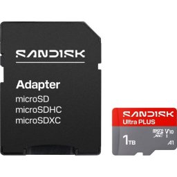Tarjeta microSDXC SanDisk Ultra Plus 1TB UHS-I Clase 10 A1 V10