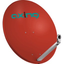AXING SAA80-03 - Espejo SAT, aluminio, 80 cm, rojo ladrillo