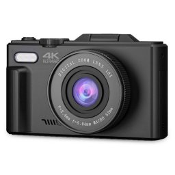 Prixton Xplorer DV900 Cámara Digital con Pantalla Giratoria de 3" UltraHD 4K 64MP Negra