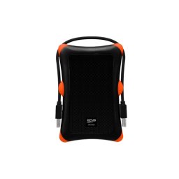 Caja Disco Duro Silicon Power Armor A30 Micro-USB A Plástico/Goma Negro Naranja