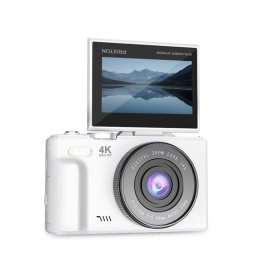 Cámara Digital Prixton Xplorer DV900 4K Pantalla Flip 64MP WiFi Blanca