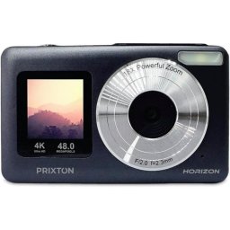 Cámara Compacta Prixton Horizon DC915 48MP Zoom 18x USB-C Doble Pantalla Negra