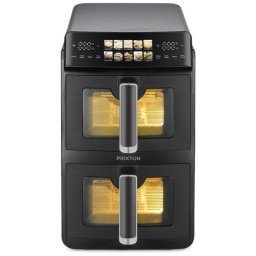 Freidora de Aire Prixton Cook Organics Vertical 10L 2600W Doble Cesta LED Táctil