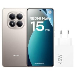 Xiaomi REDMI Note 15 Pro 4G 8GB 256GB 6.77" Titanio Incluye Cargador 45W