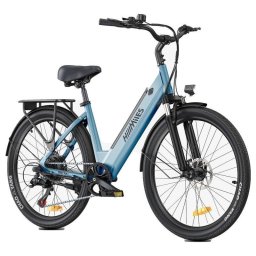Bicicleta eléctrica HillMiles MileCity 1 Azul 26" Autonomía 100 km