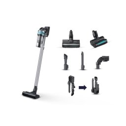 Aspiradora sin Bolsa Samsung Jet 75 Pet 550W 60 min Cepillo Mini Turbo Menta Plata