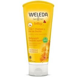 WELEDA CHAMPU Y GEL DUCHA CALENDULA BEBE 200 ML