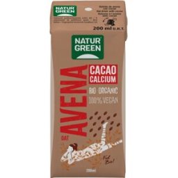 NATURGREEN BEBIDA AVENA CACAO BIO 200 ML