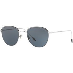 Gafas De Sol Giorgio Armani Ar 6048 301587 Plata Negro Mate