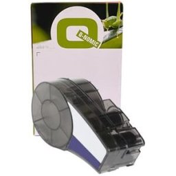 Q-Nomic M21-500-595-BK cinta de vinilo blanco sobre negro 12,7 mm x 6,40 m