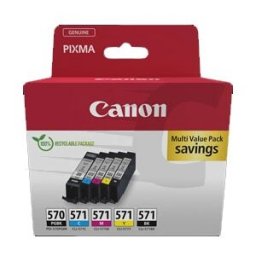 Canon PGI-570 / CLI-571 pack 5 colores (0372C004)