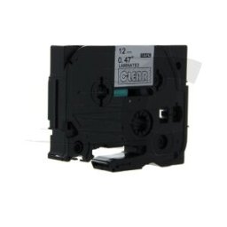 Q-Nomic TZe-135 cinta 12mm texto blanco sobre transparente (8M)