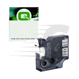 Q-Nomic 1805435 IND Rhino cinta vinilo blanco sobre negro 12mm