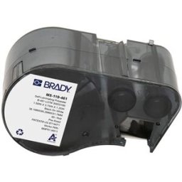 Brady M5-119-461 etiquetas de poliéster laminado negro sobre blanco/transparente 38,1 mm x 95,25 mm x 31,75 mm