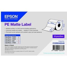 Epson S045549 etiqueta PE mate blanca 102x152mm