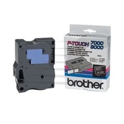 Brother TX-345 Cinta blanco sobre negro 18 mm