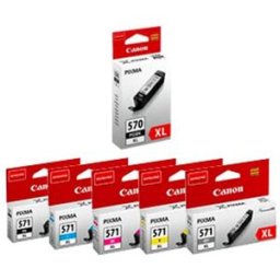 Canon pack cartuchos PGI570 XL + CLI571 XL (6 Cartuchos de tinta)