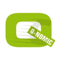 Q-Nomic Cinta 1805432 IND Rhino de vinilo blanco sobre negro 24 mm