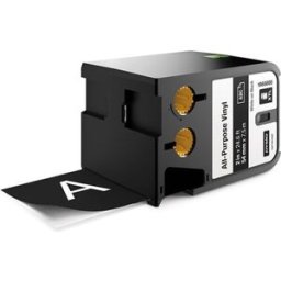 Dymo XTL 1868800 cinta vinilo blanco sobre negro 54mm