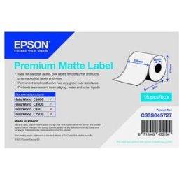 Epson S045727 etiqueta mate premium blanca 105mm