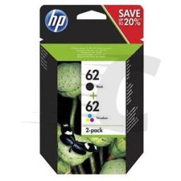 HP 62 Pack (N9J71AE) Cartucho tinta negro + color