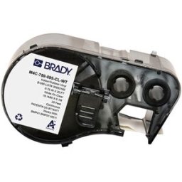 Brady M4C-750-595-CL-WT etiquetas de vinilo blanco sobre transparente 19,05 mm x 6,10 m