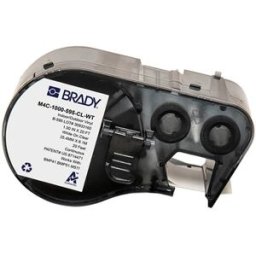 Brady M4C-1000-595-CL-WT etiquetas de vinilo blanco sobre transparente 25,40 mm x 6,10 m