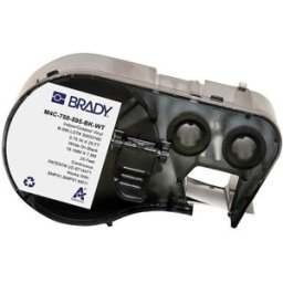 Brady M4C-750-595-BK-WT cinta de vinilo blanco sobre negro 19,05 mm x 7,62 m
