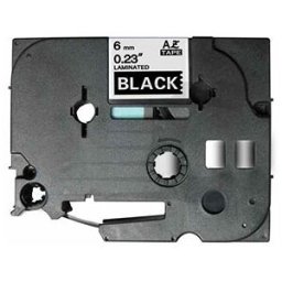 Q-Nomic TZe-315 cinta 6mm texto blanco sobre negro (8M)
