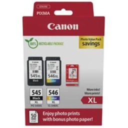 Canon Pack PG545XL + CL546XL + Papel foto 10x15 (8286B006)