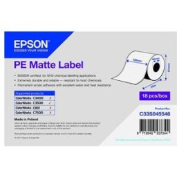 Epson S045546 etiqueta PE mate blanca 102mm