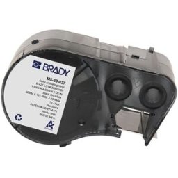 Brady M5-33-427 etiquetas de vinilo laminado negro sobre blanco/transparente 101,6 mm x 38,1 mm x 25,4 mm