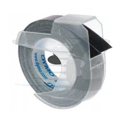 Dymo S0898130 cinta 3D blanco sobre negro 9mm