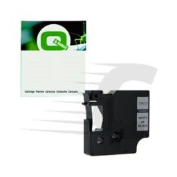 Q-Nomic 45021 (S0720610) cinta plástica blanco sobre negro 12mm