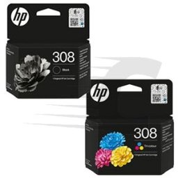 Pack HP 308 cartucho de tinta negro + color (original)