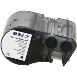 Brady M5C-1500-595-CL-WT etiquetas de vinilo blanco sobre transparente 38,10 mm x 6,10 m