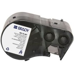 Brady M5-75-461 etiquetas de poliéster laminado negro sobre blanco/transparente 25,4 mm x 66,68 mm x 25,4 mm