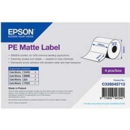 Epson S045713 etiqueta mate premium blanca 102x76mm