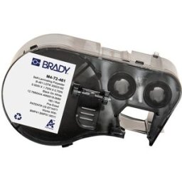 Brady M4-72-461 etiquetas de poliéster laminado negro sobre blanco/transparente 12,7 mm x 44,45 mm x 19,05 mm