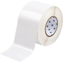 Brady THT-76-422-1 etiqueta poliéster blanco brillante 101,60 x 76,20 mm