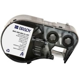 Brady M4C-500-595-CL-WT cinta de vinilo blanco sobre transparente 12,7 mm x 6,1 m