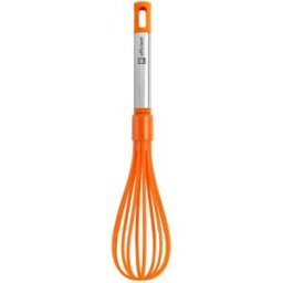 Batidor de Cocina Bra Efficient Color Naranja Silicona y Acero
