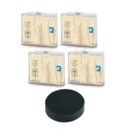Set 4 Cartuchos Antical + 1 Filtro Aspirador Vapor Rowenta Clean and