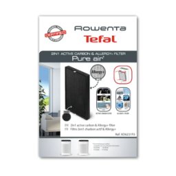 Filtro 2 en 1 Carbon + Allergy Purificador de Aire Rowenta Pure Air